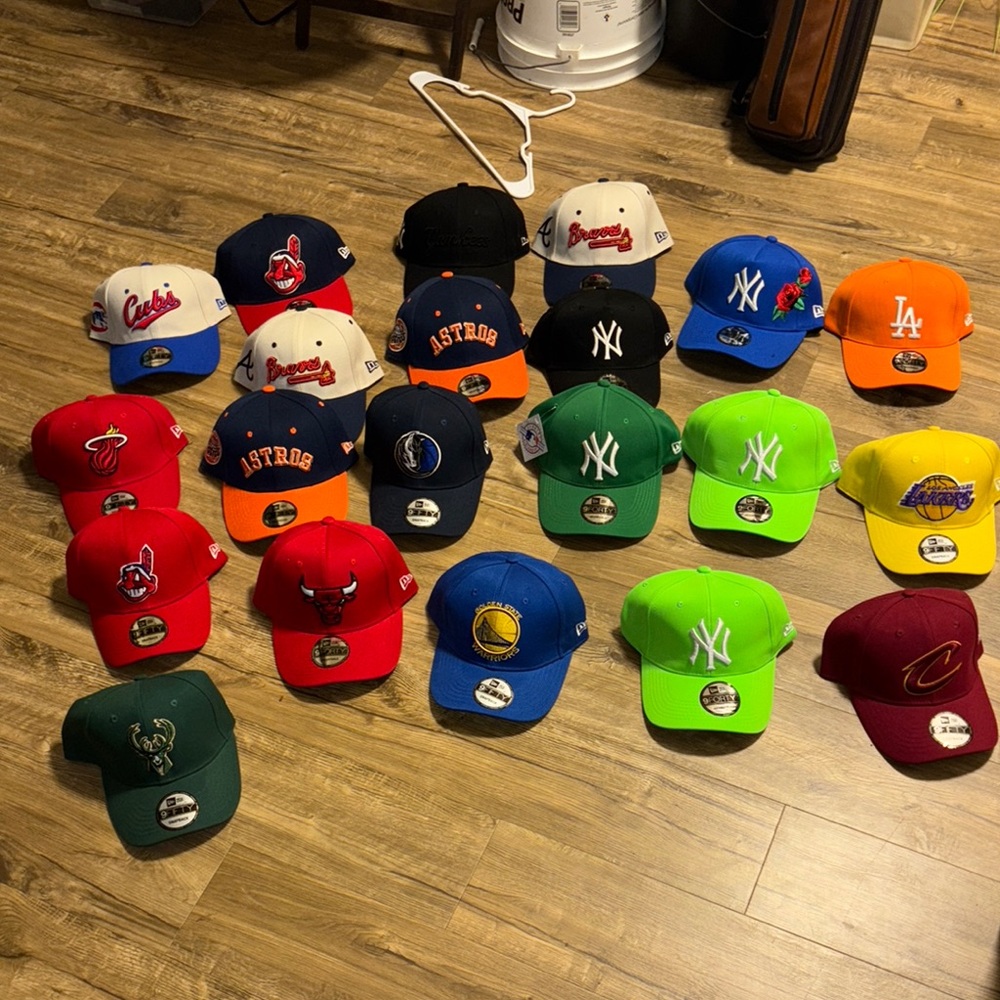 New Era Red and Blue Snapback Hats Collection